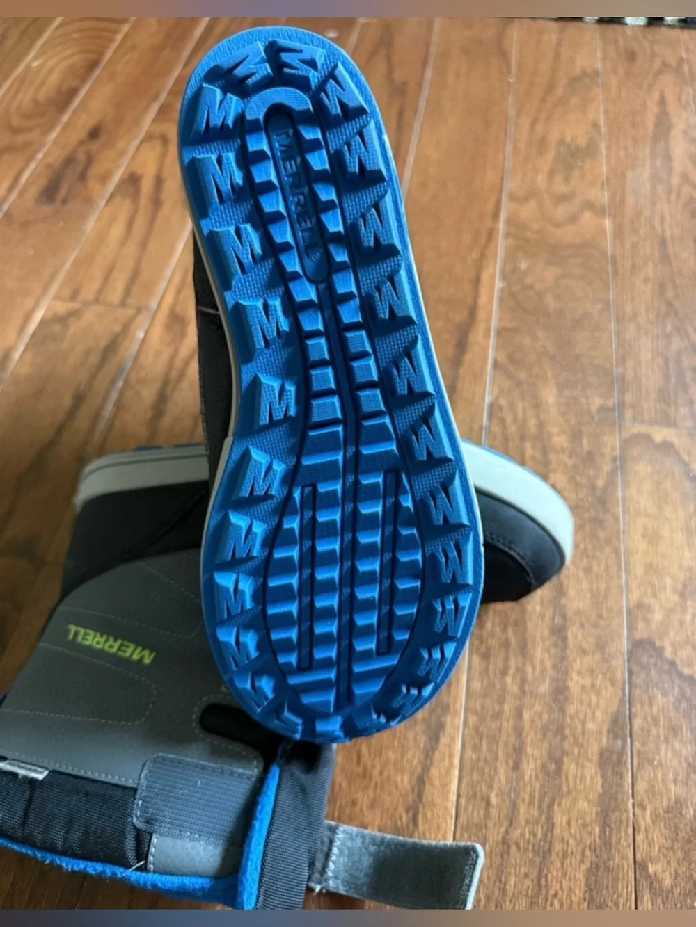 Merrell Kids Gray and Blue Waterproof Snow Boots